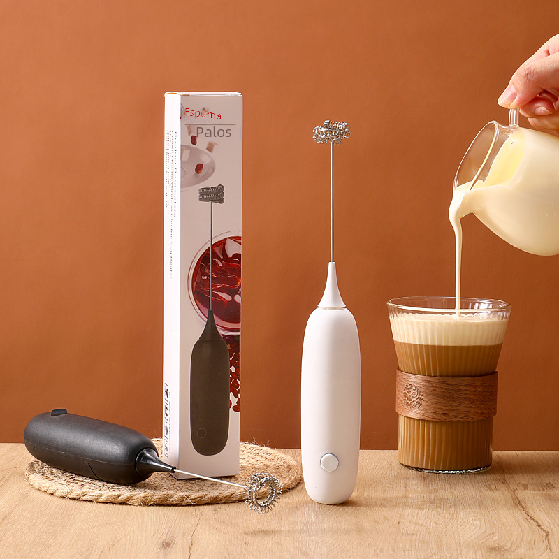 Handheld Electric Milk Frother for Coffee Latte