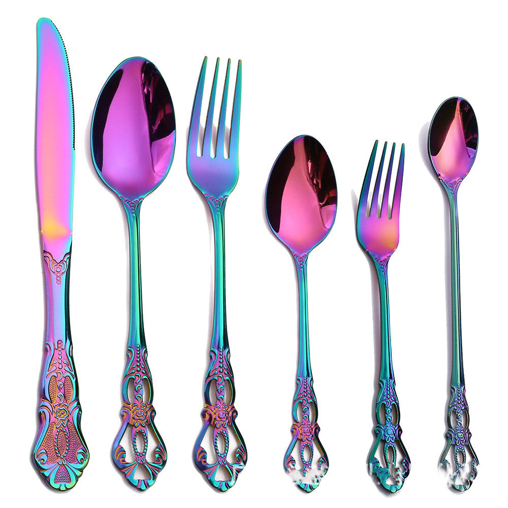Embossed Stainless Steel Banquet Cutlery Set