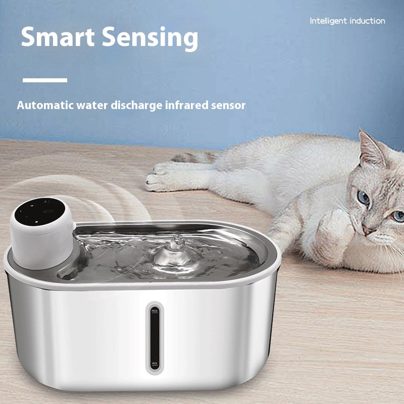 Stainless Steel Infrared Automatic Pet Fountain