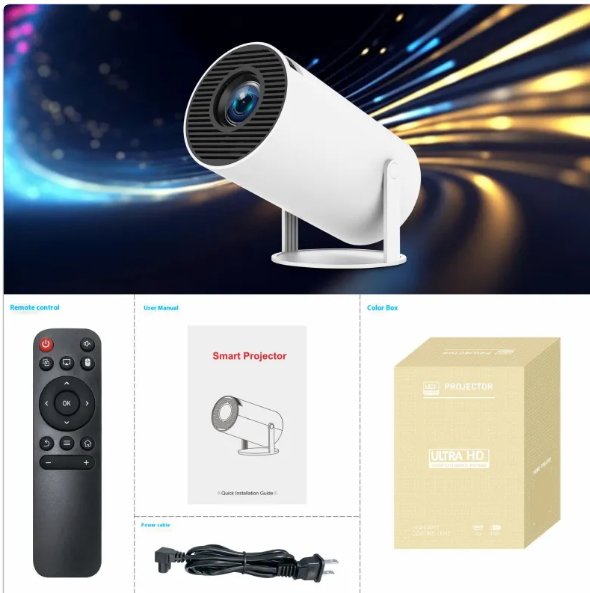 Portable 4K LCD Home Theater Projector
