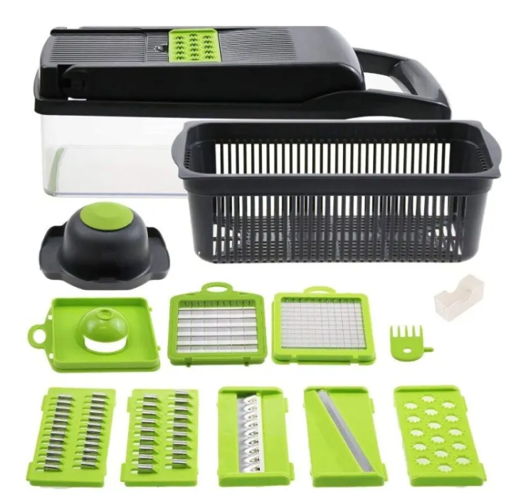 15-in-1 Vegetable Chopper & Food Slicer – Multi-Blade Kitchen Prep Tool
