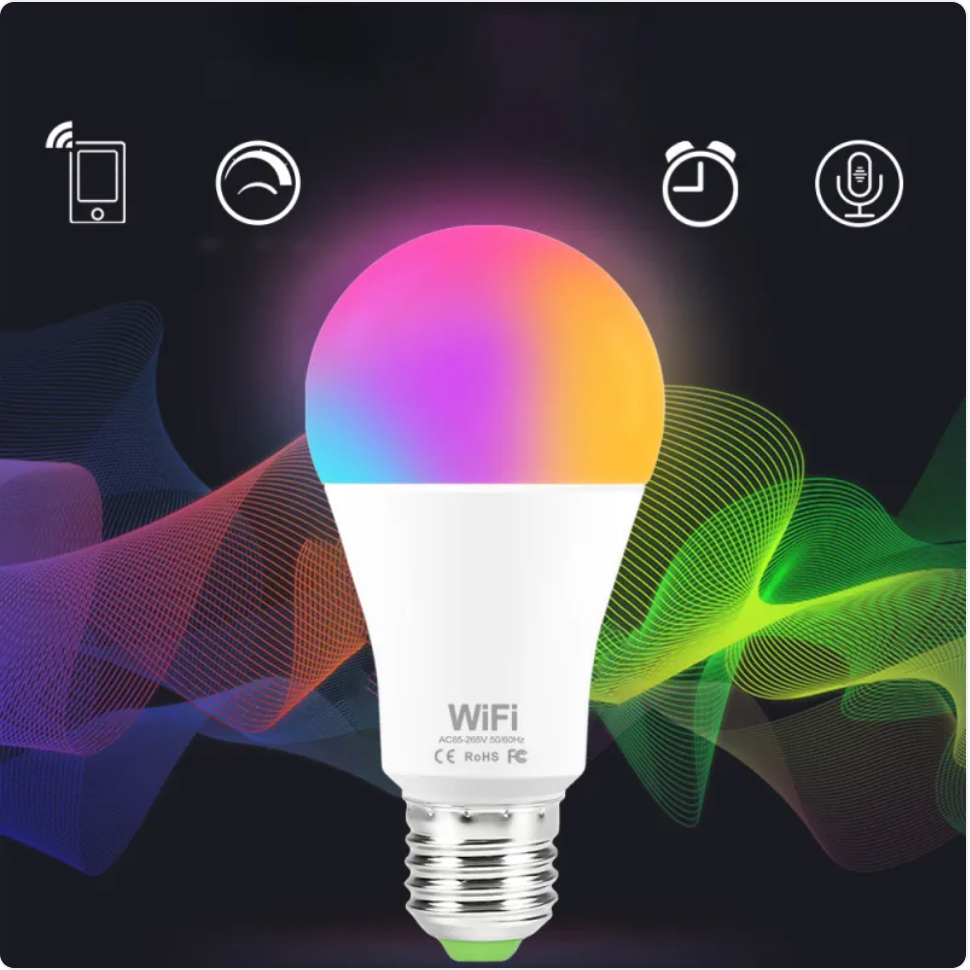15W WiFi Smart RGB LED Light Bulb