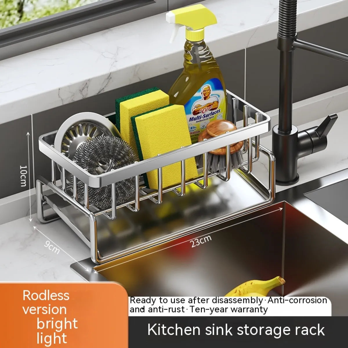 Kitchen Sink Storage Drainage Rack