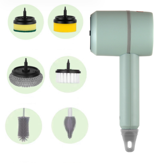 Rechargeable Electric Scrubber Brush Set