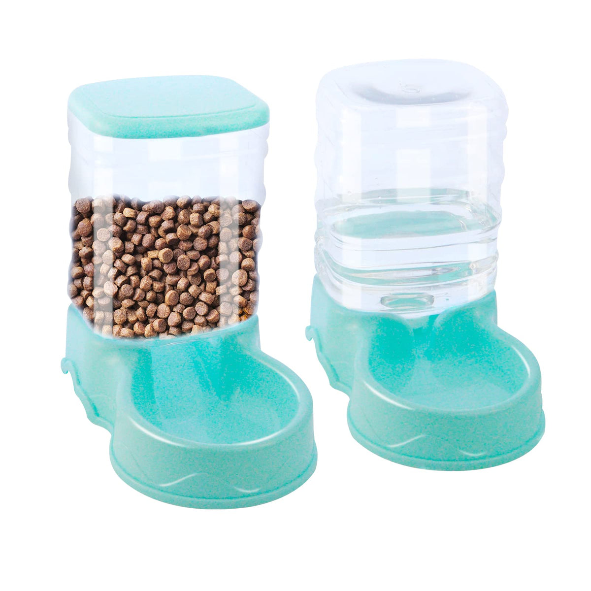 Automatic Cat Feeder Water Dispenser 2-Pack